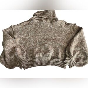 Le Lis brown with colored specs sweater Size Large